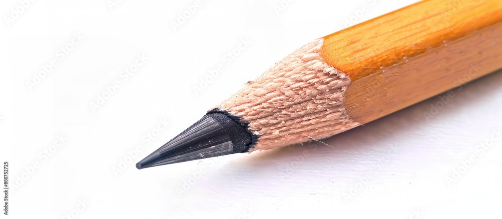 Fototapete image of a pencil against a white background with space for additional content illustrating the conc