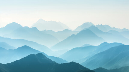 Fototapeta premium Silhouette of mountains