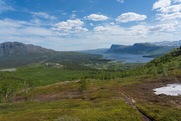 View from Stora Sjöfallet, Laponia, Sweden