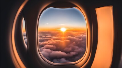 Naklejka premium aircraft window