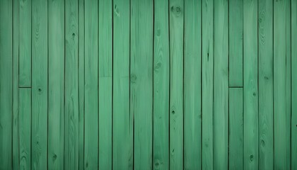 Naklejka premium Green wooden planks texture background