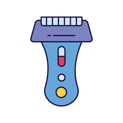 Obraz premium electric shaver color line icon with white background vector stock illustration