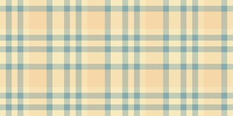 Pillow seamless check vector, robe fabric background plaid. Mens shirt textile texture pattern tartan in light and pastel colors.
