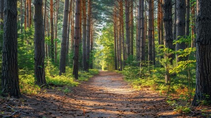 Fototapeta premium Path Through the Forest.