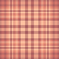 Template fabric pattern plaid, hippy texture background tartan. Packing seamless vector check textile in red and orange colors.