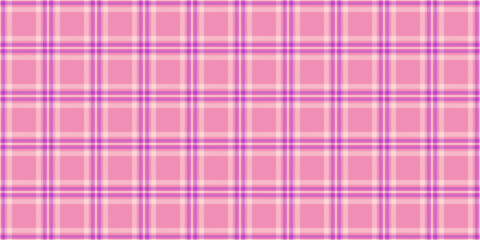 Mosaic background textile pattern, decorating plaid seamless check. Weave texture tartan fabric vector in pink and light colors.