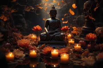 Illustration of one of the Seven Chakras Saves the symbol of the seventh crown c, generative IA