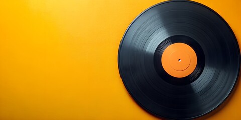Fototapeta premium Schallplatte Vinyl Schellack Vinylscheibe Scheibe Platte Generative By AI