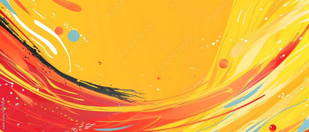 Poster Vibrant Sporty Background with Dynamic Motion and Colorful Stripe Pattern Design