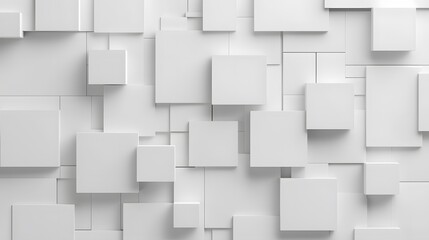 Obraz premium White background with a geometric square pattern
