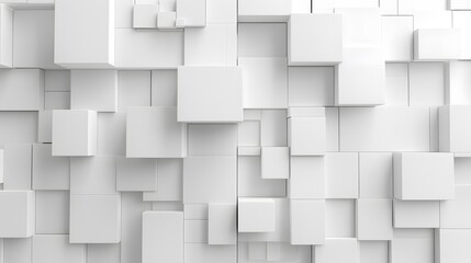 Obraz premium White background with a geometric square pattern