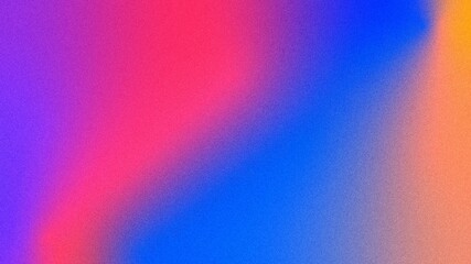 colorful abstract background multicolor gradient with grainy texture banner or business background for advertising, coral, magenta, purple and royal blue colors 