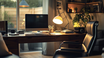 Desk computer lamp