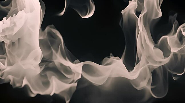 Rauch Effekt auf schwarzen Hintergrund, Filmmaterial Animation