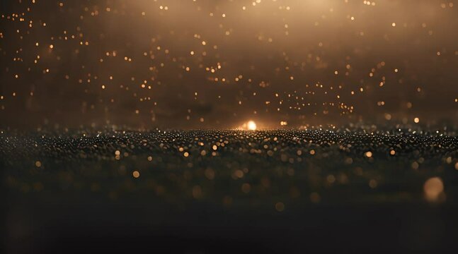 Kleine schwebende Staubpartikel mit Licht Effekt