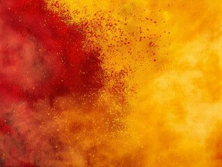 Red and Yellow Powder Background, Generative AI Illustration