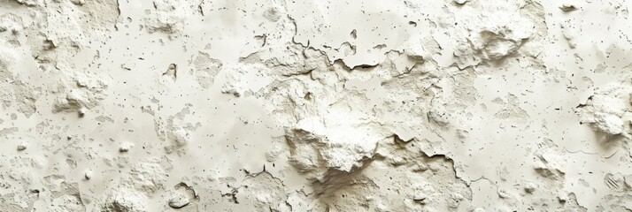 Fototapeta premium A whitewashed stone and clay wall, featuring a textured background that blends rustic charm with a clean, bright appearance.