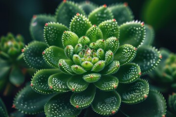Fototapeta premium The Exquisite Beauty of a Succulent Plant A Delectable Natural Delight and Pure Indulgence for the Senses