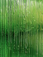 Close-up shot of a window with raindrops on the glass, perfect for use in weather-related or atmospheric scenes
