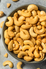 Salted and Roasted Organic Cashews