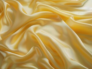 Obraz premium Close-up shot of bright yellow fabric texture