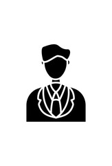 simple doctor profession icon vector