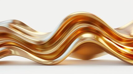 Abstract Golden Wave