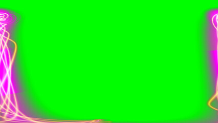 pink and green background