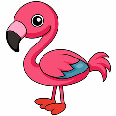 illustration of a flamingo