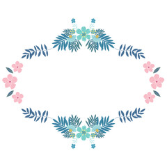 Vector Illustration of Floral Frame.