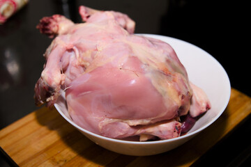 Raw Chicken in Bowl