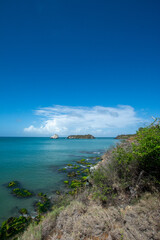 Caribbean beach, paradise, blue, virgin beach, lonely beach