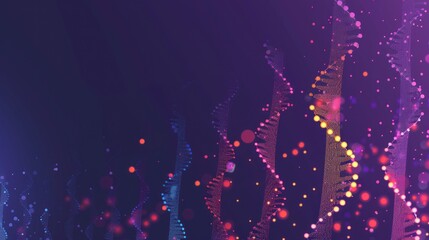 Abstract Digital Art with Spiraling Patterns and Colorful Lights