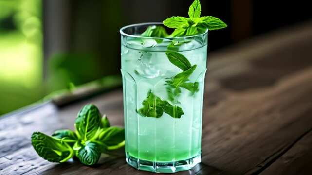  Refreshing minty beverage perfect for a sunny day