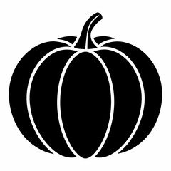 Pumpkin vector illustration, pumpkin vector art, pumpkin silhouette, pumpkin with leaves vector icon
