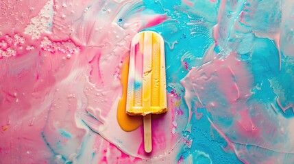 Charming message on a vibrant ice cream stick saying PURSUE YOUR DREAMS