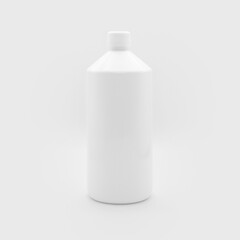 1 L White PET Laboratory Bottle for Food or Pharmaceutical Use