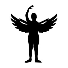 Obraz premium A glyph icon depicting heavenly being 