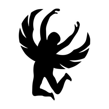 Winged Man Vector