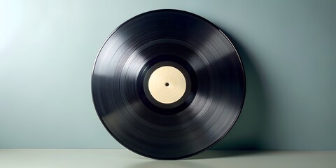 Obraz premium Schallplatte Vinyl Schellack Vinylscheibe Scheibe Platte Generative AI