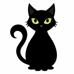 illustration of a Cat silhouette vector 