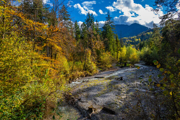 Fall - Autumn in the Walgau Valley, State of Vorarlberg, Austria