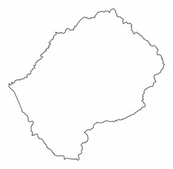 Lesotho outline map