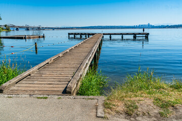 Naklejka premium Seattle Lake Pier 3