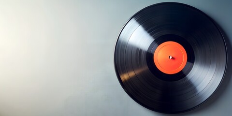 Fototapeta premium Schallplatte Vinyl Schellack Vinylscheibe Scheibe Platte AI-Generated Content