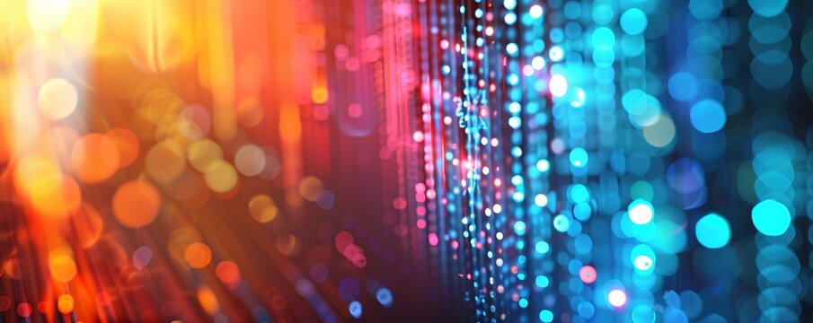 modern conceptual technological background in vibrant colors with blur