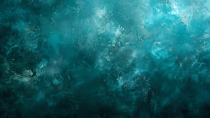 Fototapeta premium Abstract teal and turquoise textured background with dynamic swirling patterns.