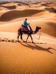 camels in the desert
