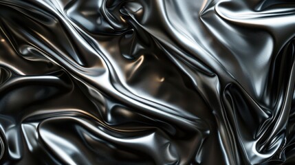 A top-down macro close-up of a metal sheet, silver tones, black background