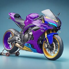 Yamaha R7 motorcycle in unique colors